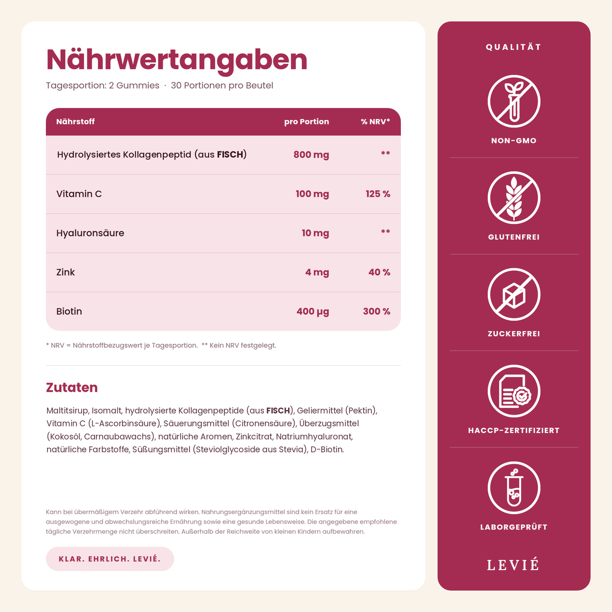 LEVIÉ Kollagen Gummies